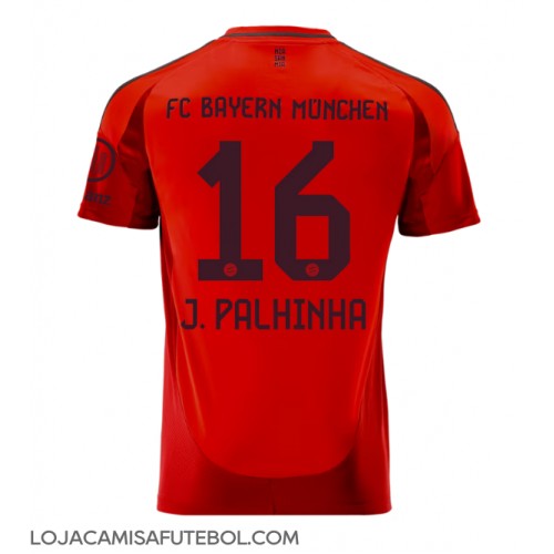 Camisa de Futebol Bayern Munich Joao Palhinha #16 Equipamento Principal 2024-25 Manga Curta